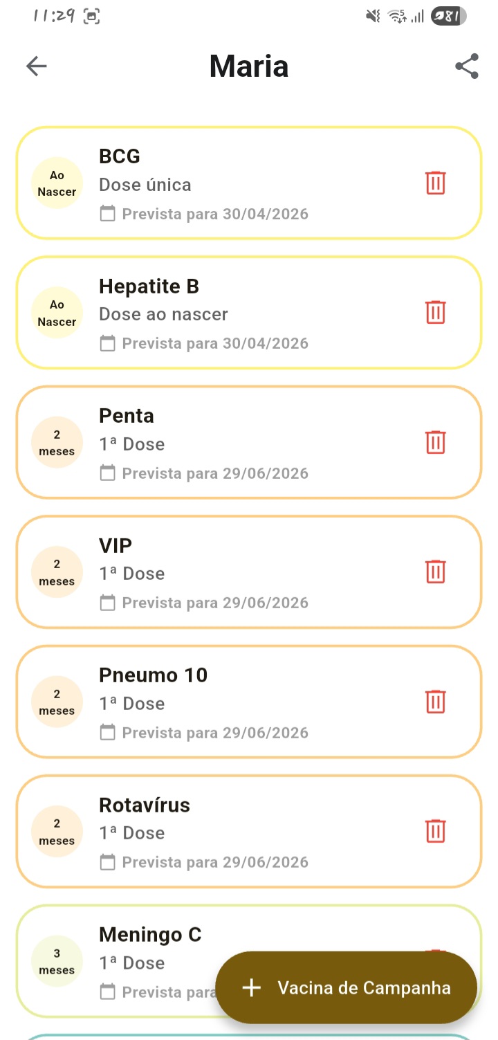 Cartão de Vacina